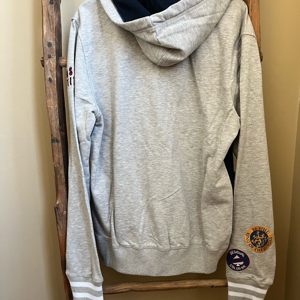 NWT Desigual Color Me , Be Wild, King Of The Jungle Hoodie Size Medium - Picture 4 of 10